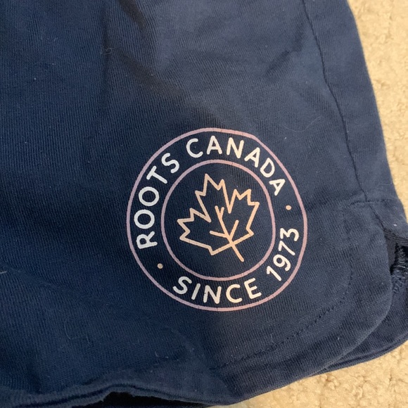 Navy blue roots kids shorts - Picture 2 of 5
